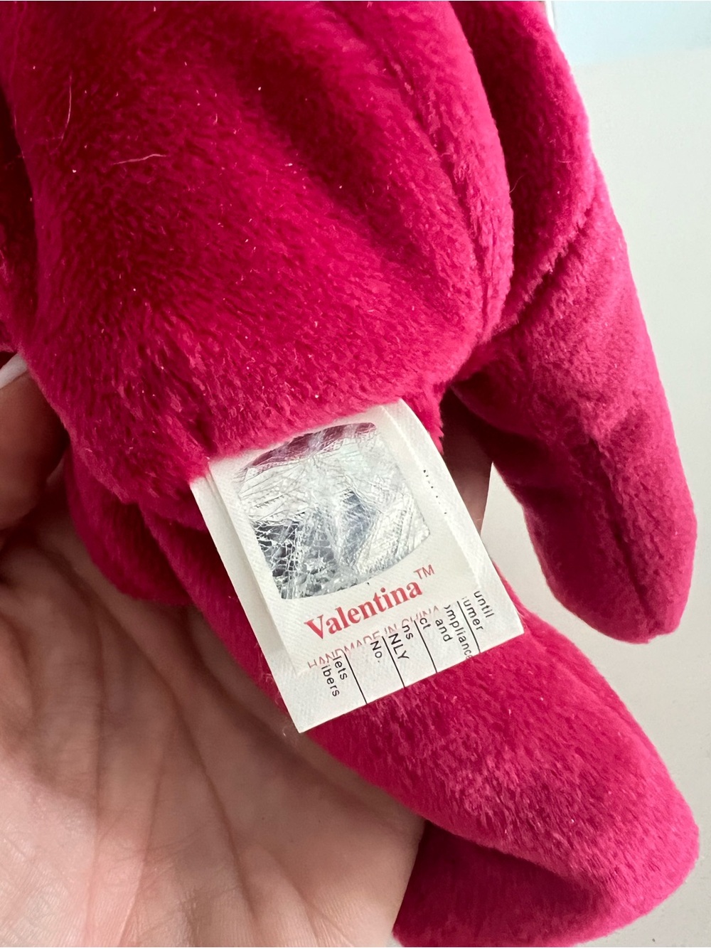 Ty Beanie Baby Plush Bear - “Valentina” - Picture 5 of 5
